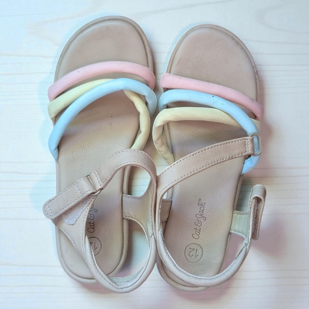 Cat & Jack Kids' Sandals with Pastel Straps